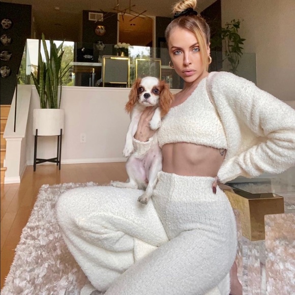 Skims cozy knit bone pants xxs xs collection - Picture 11 of 14